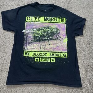City Morgue T-Shirt L My Bloody America Tour* Zillakami x Sosmula *Dbl Sided*